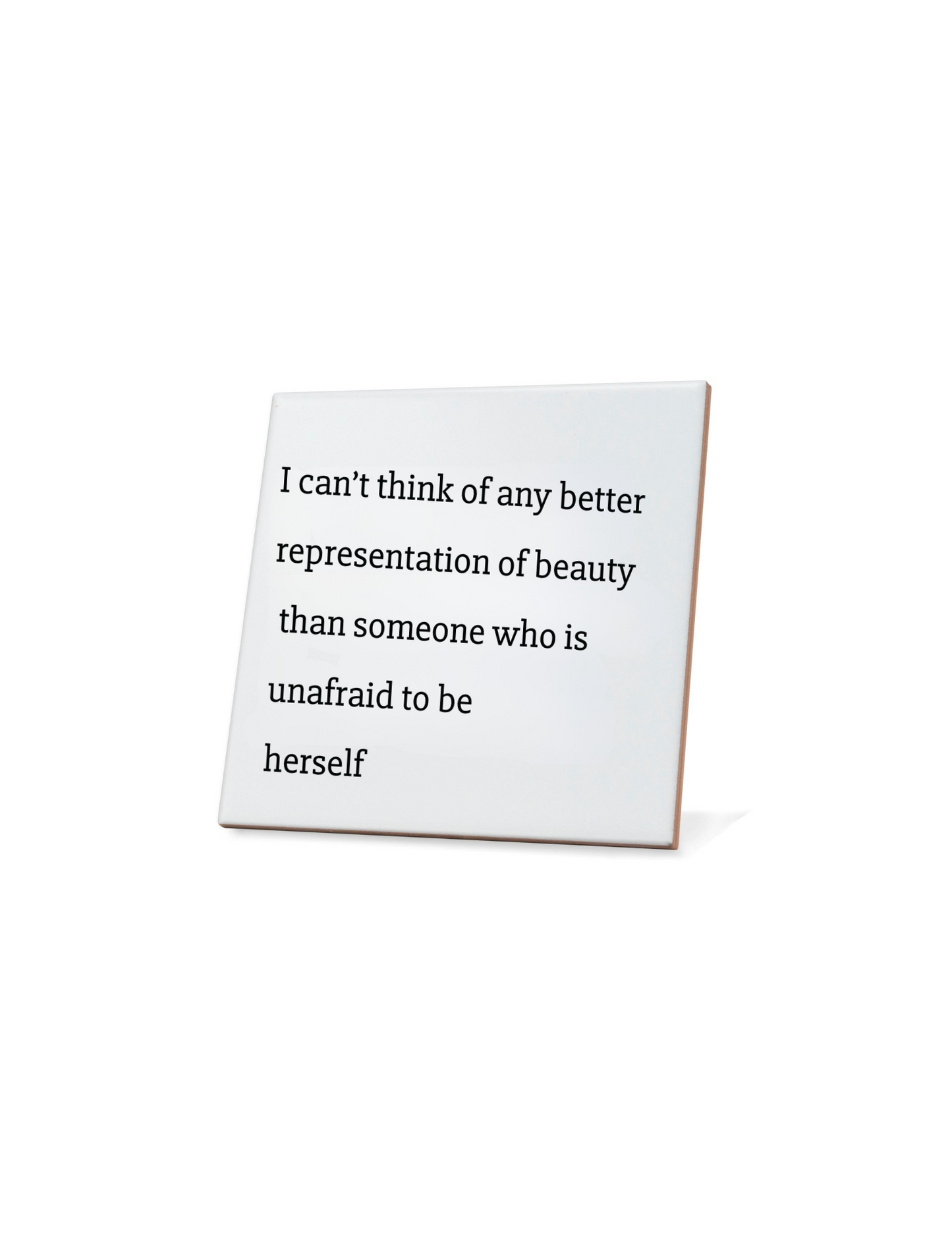 Representation Of Beauty Quote Coaster