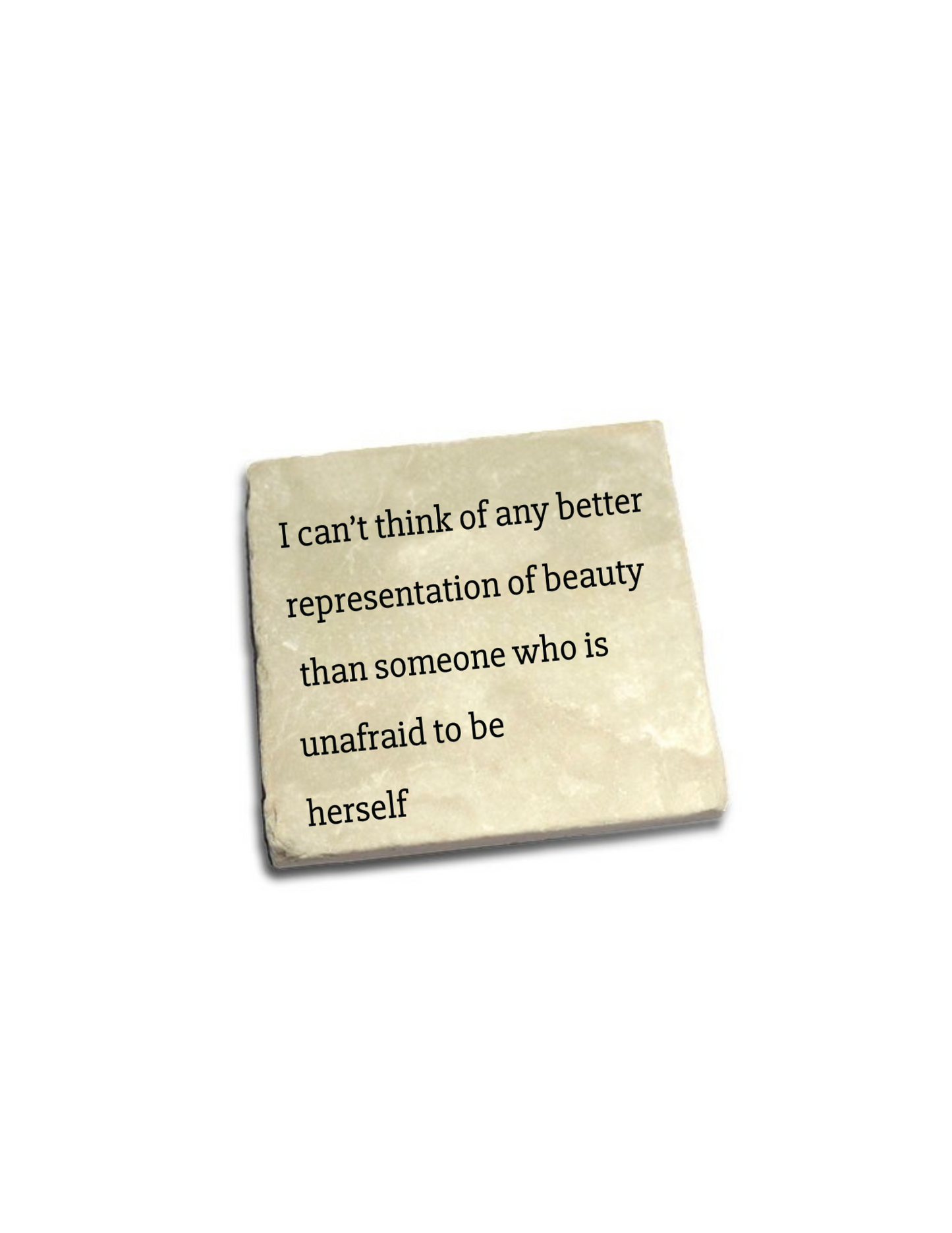 Representation Of Beauty Quote Coaster