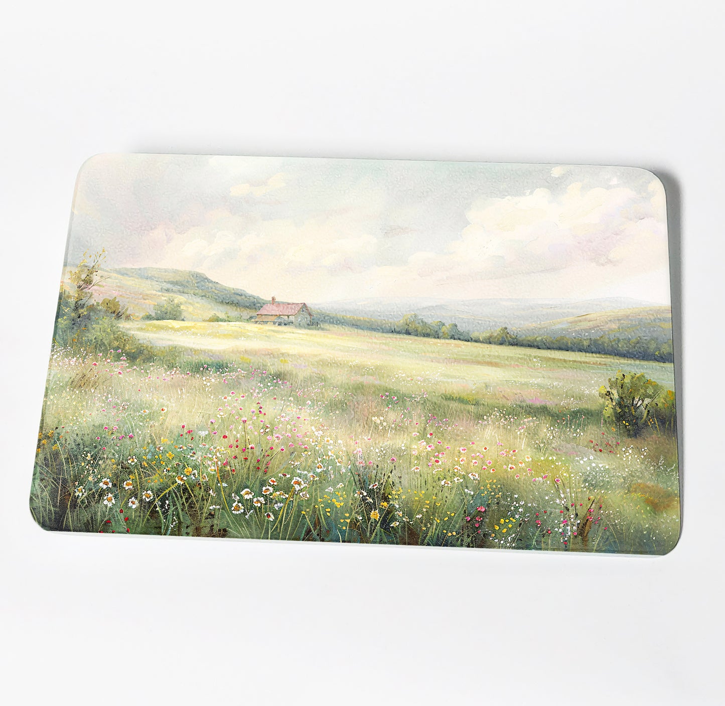 Pastel Countryside Cottage Cutting Board