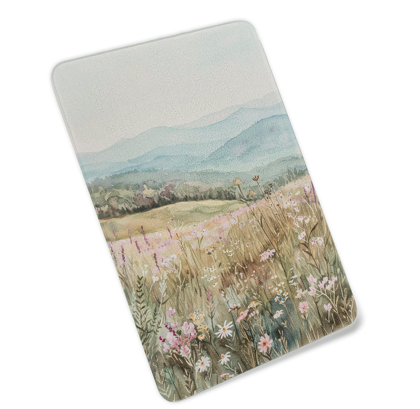 Peaceful Mountain Wildflowers Cutting Board