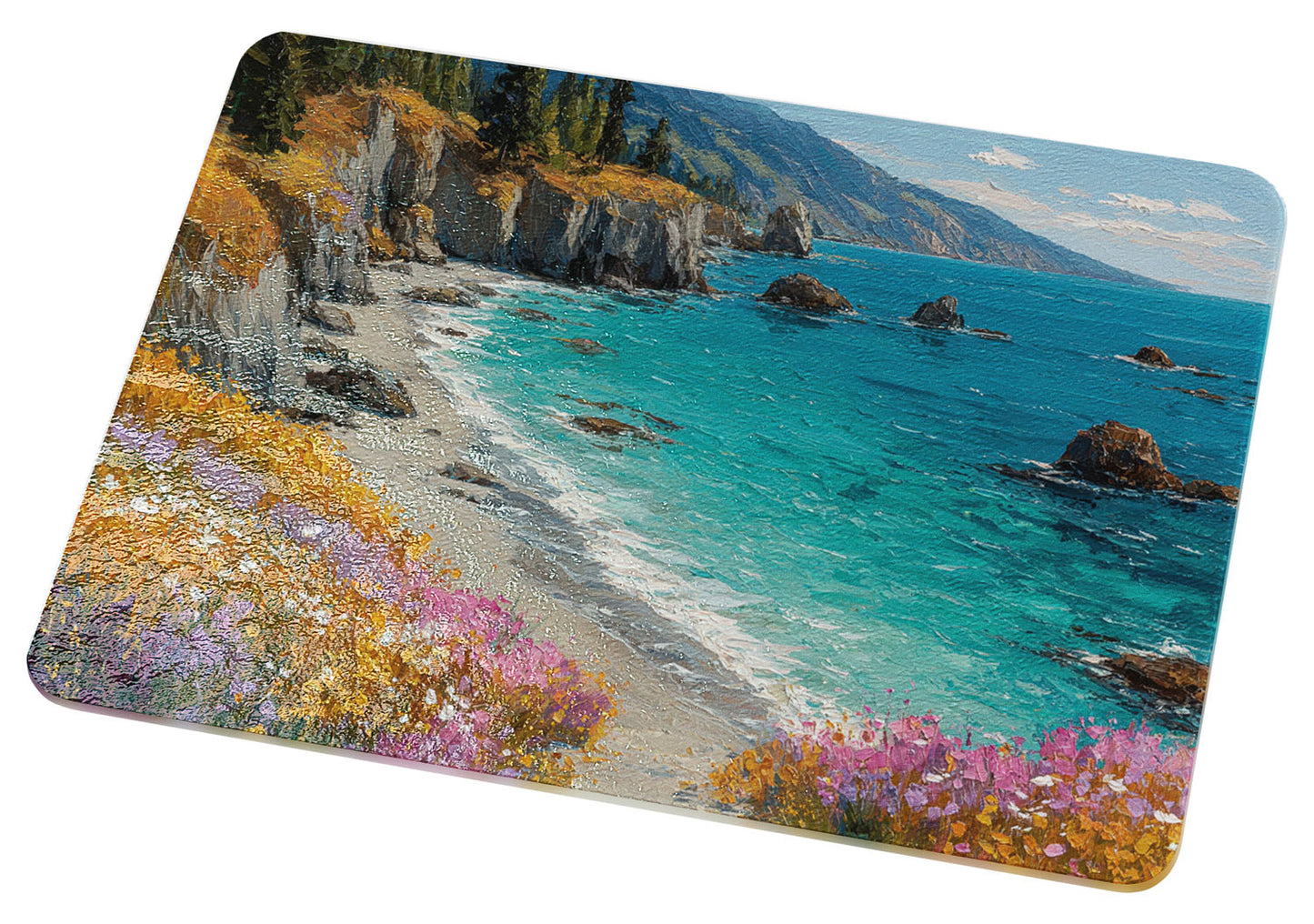 Coastal Wildflower Cove Cutting Board