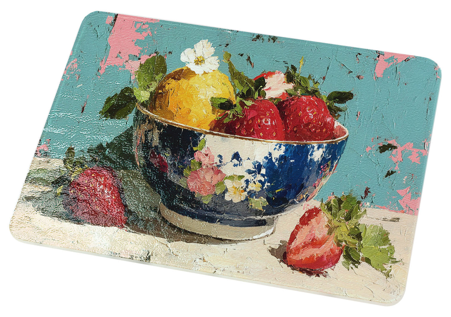 Strawberry Citrus Charm Cutting Board