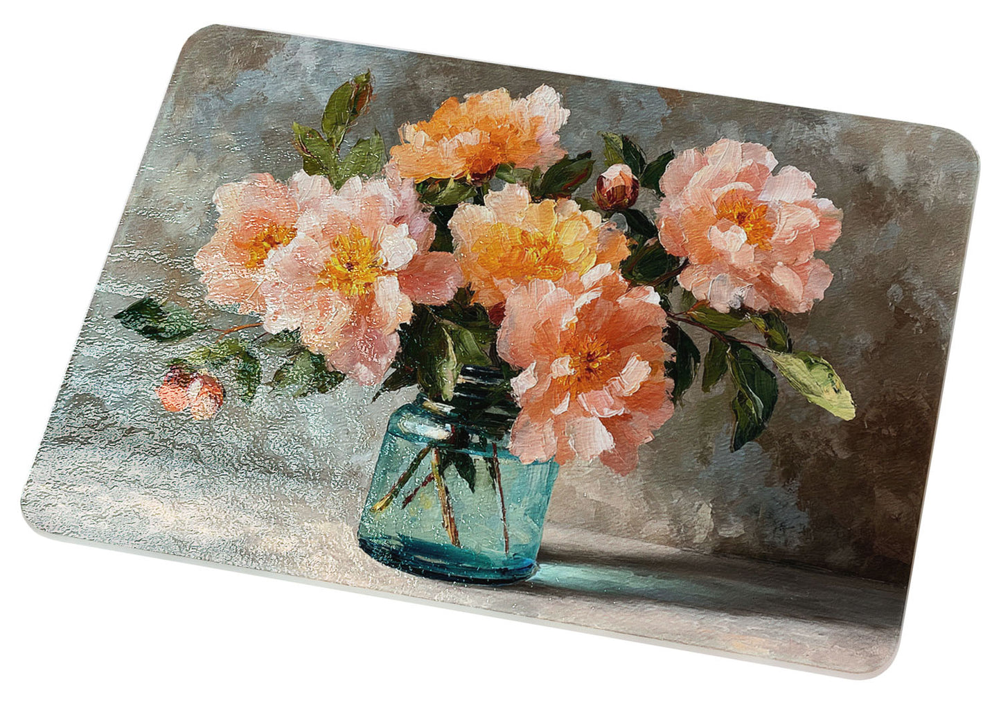 Blush Peony Bouquet Cutting Board