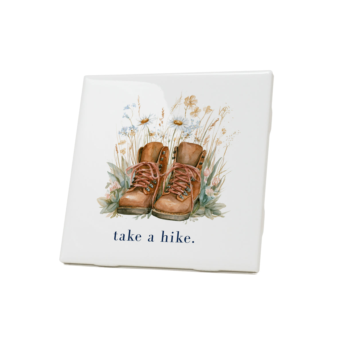 Take A Hike Wildflower Coaster