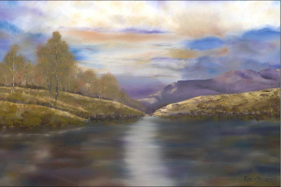 reflecting colors from the setting sun and sky reflecting colors from the setting sun and sky