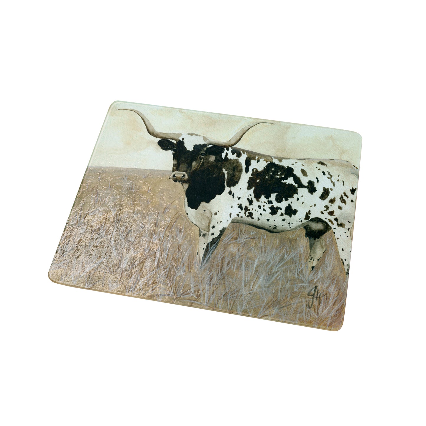 Old Timer Long Horn By Dolly Estelle Cutting Board