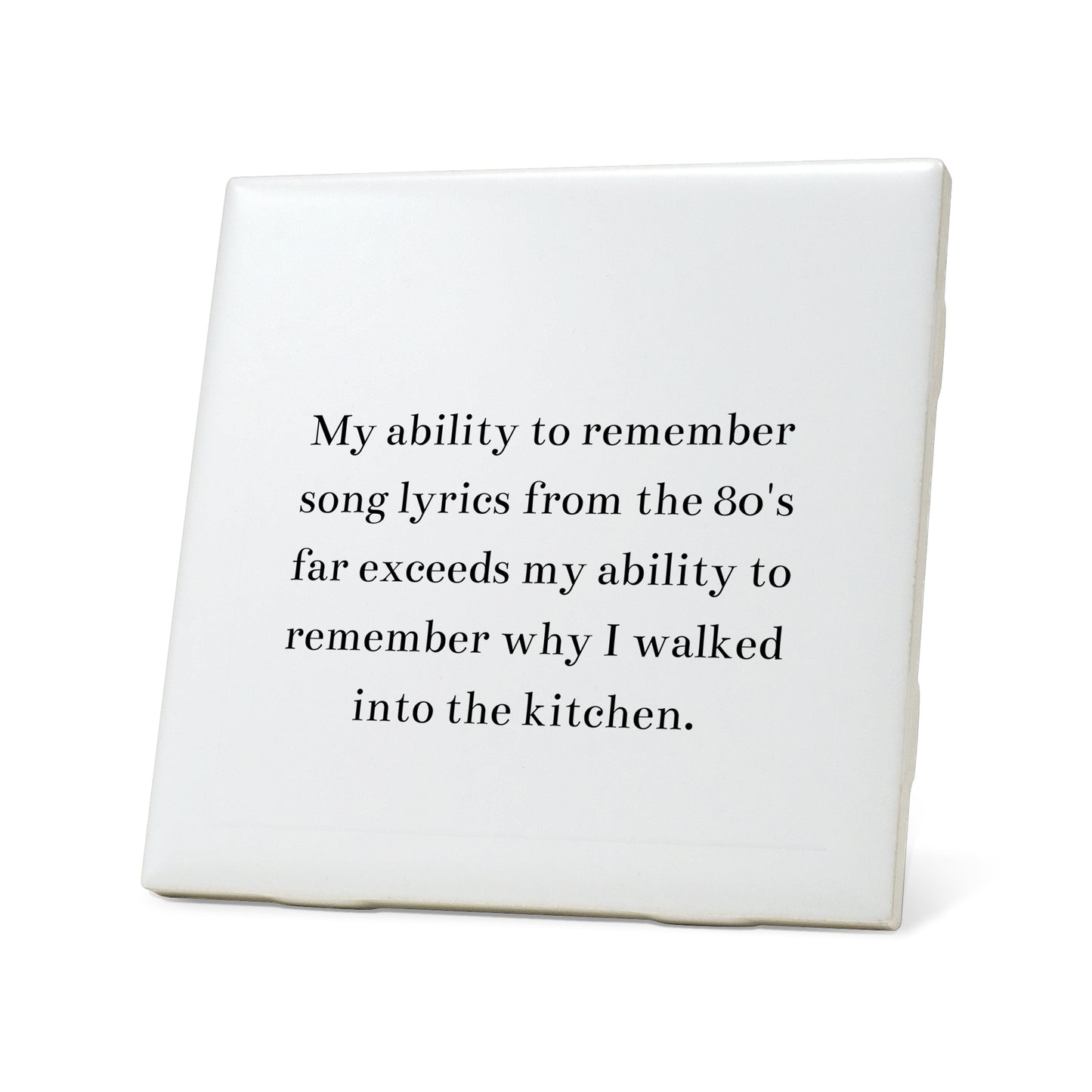 Remember song lyrics from the 80 Quote Coaster