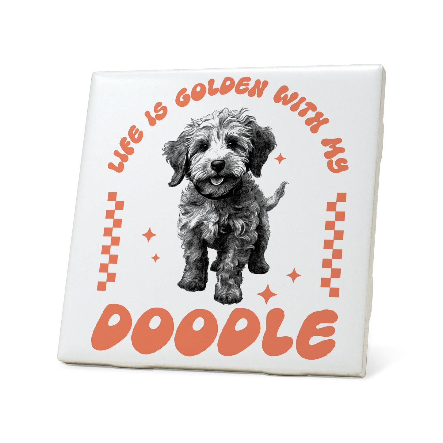 Life is golden with my Doodle Graphic Coasters