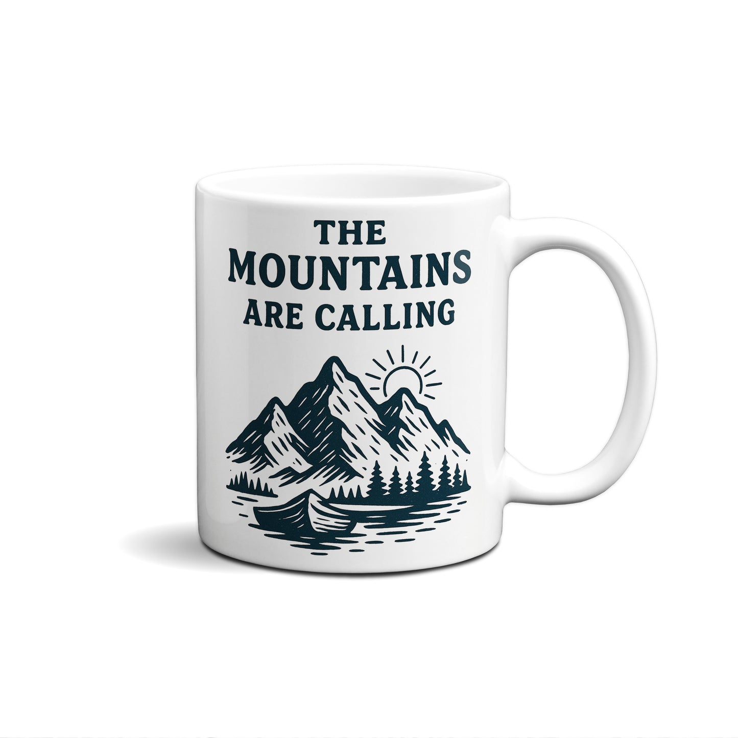 The Mountains Are Calling Graphic Mug