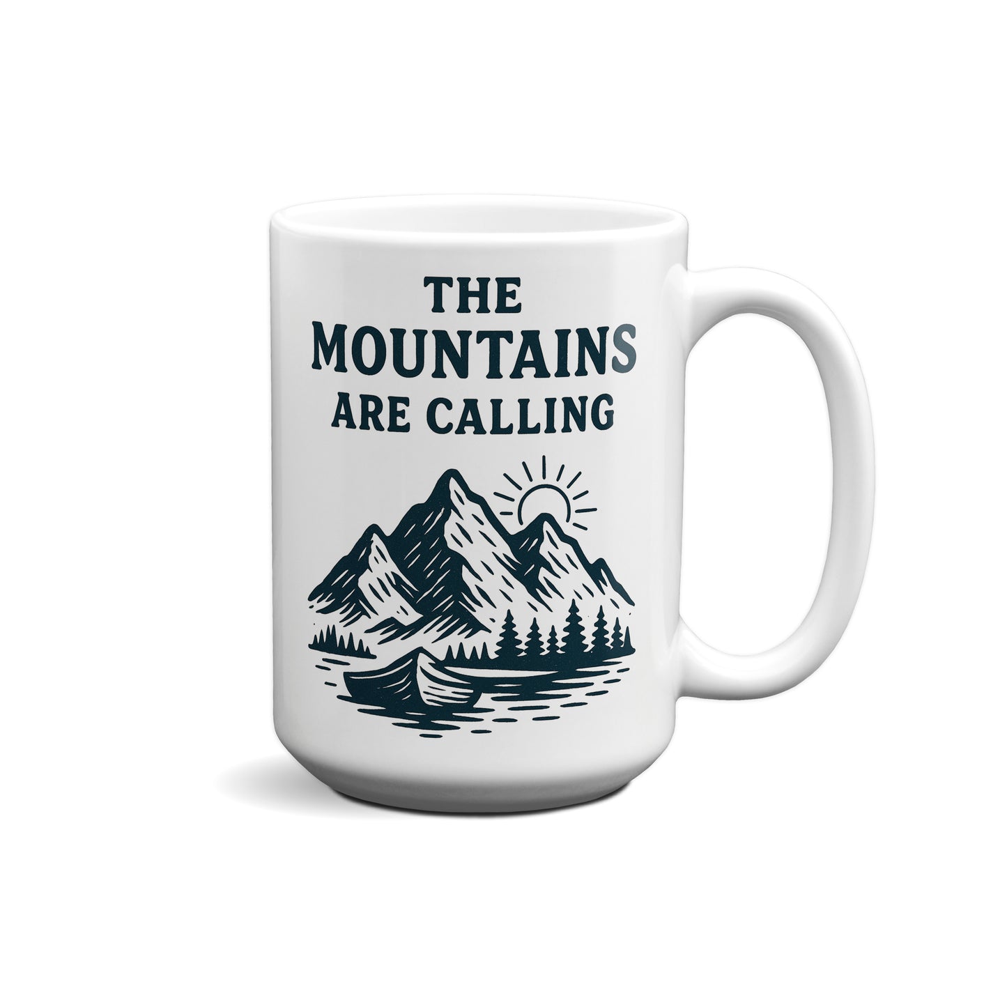 The Mountains Are Calling Graphic Mug