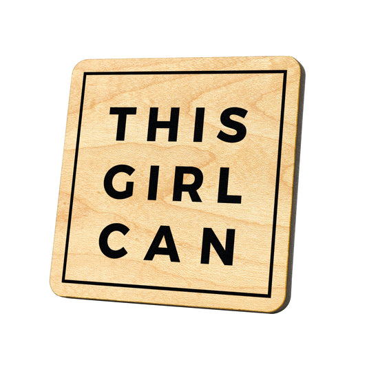 This Girl Can Quote Coaster