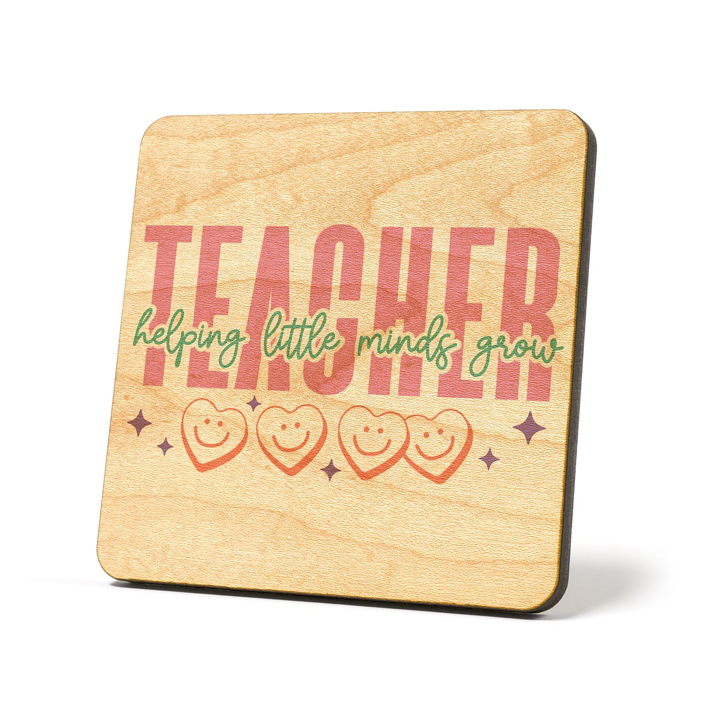 Teacher helping little minds Graphic Coasters