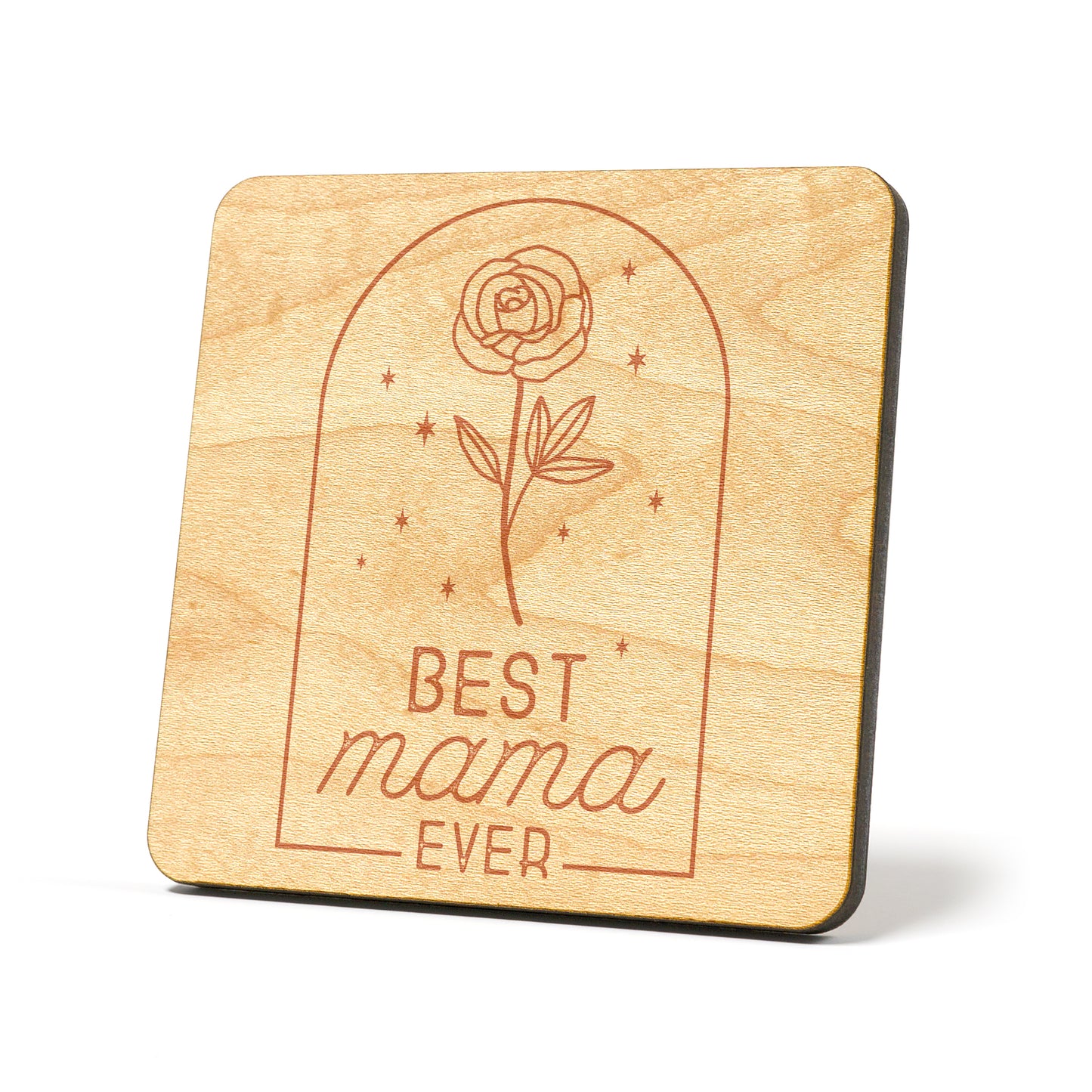 Best mama ever rose Graphic Coasters