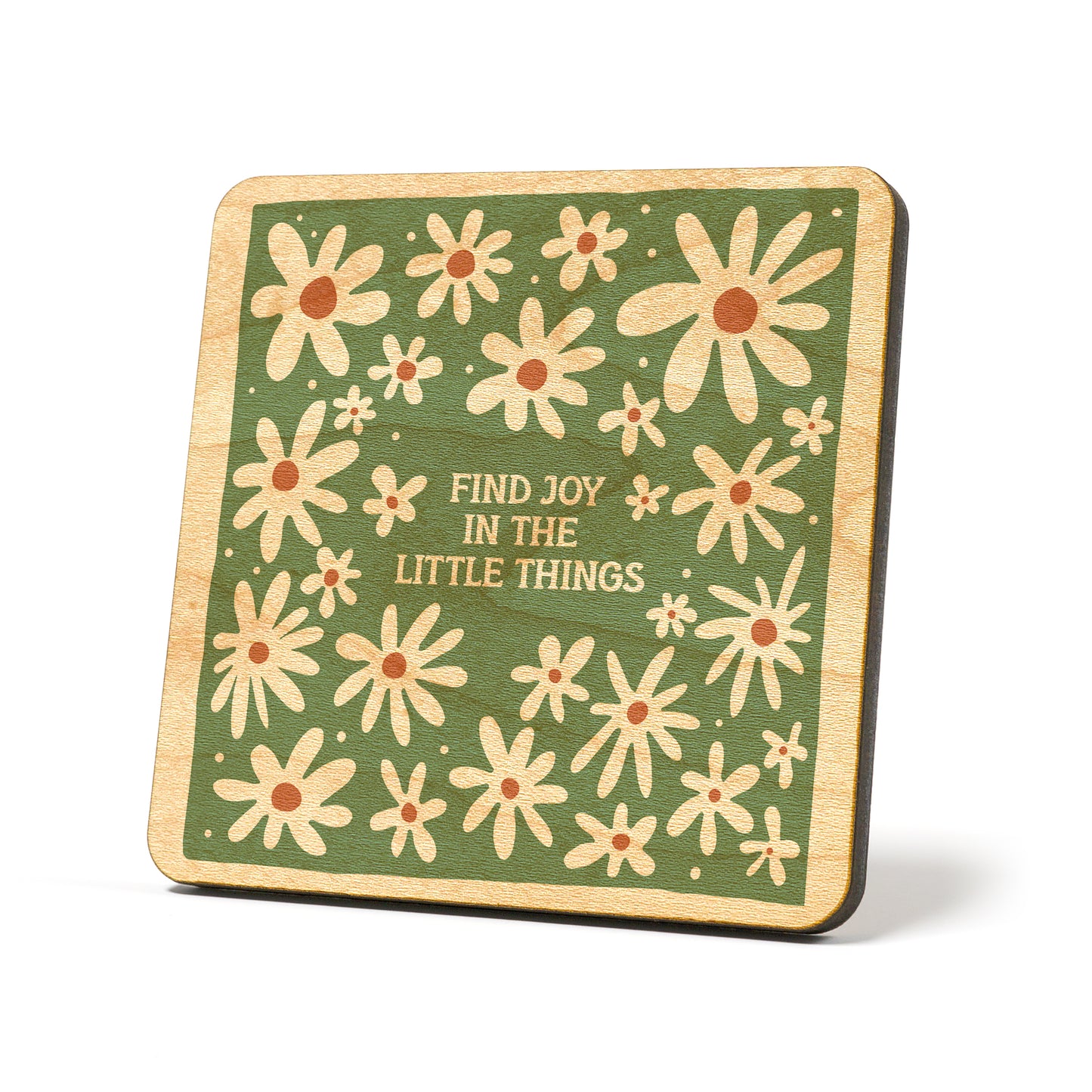 Find joy in the little things boho Graphic Coasters