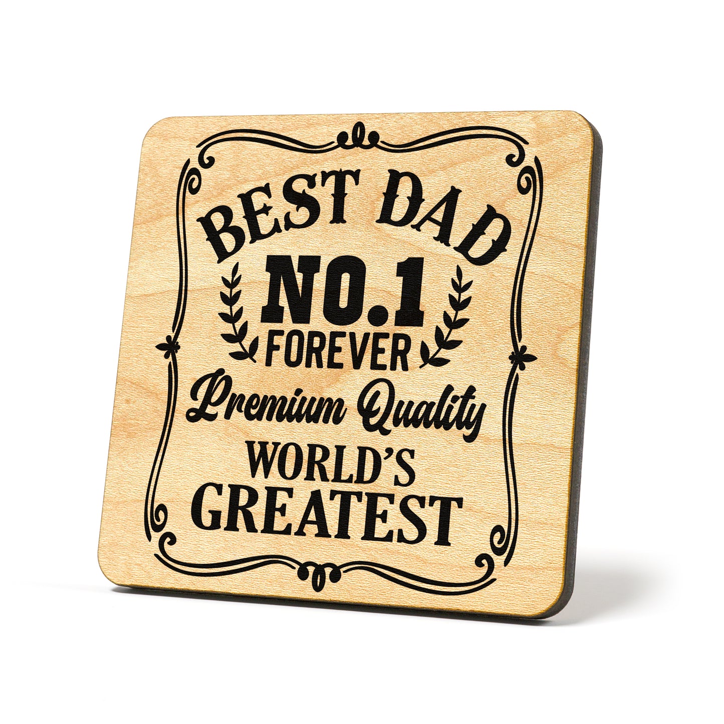 Best Dad No. 1 Graphic Coasters