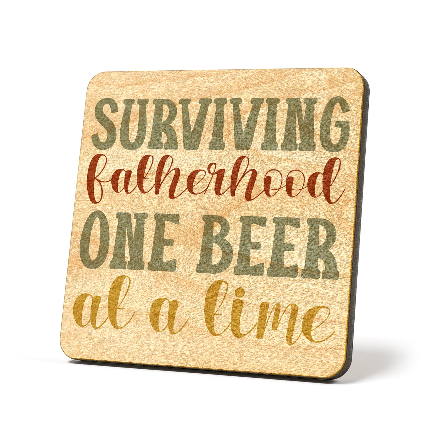 Surviving fatherhood Graphic Coasters