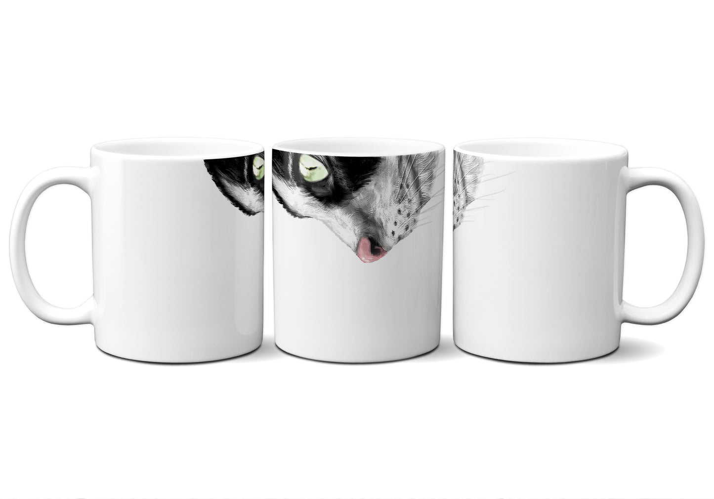 Black and White Cat by Snout Mugs®