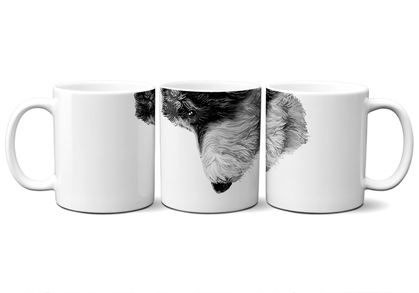 Black & White Doodle by Snout Mugs®