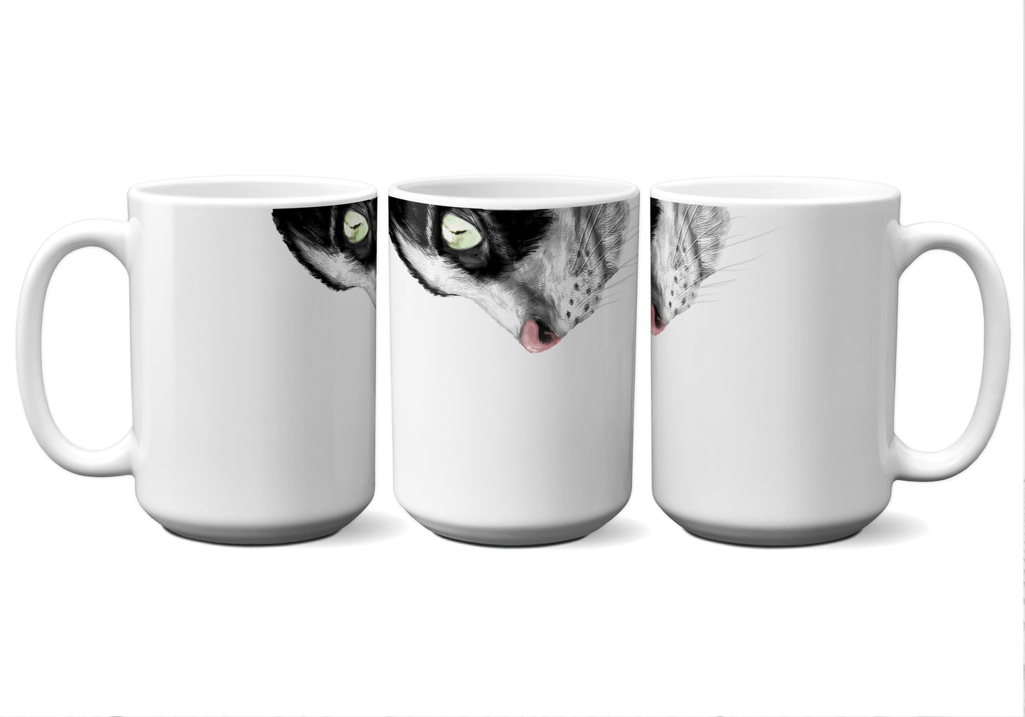 Black and White Cat by Snout Mugs®