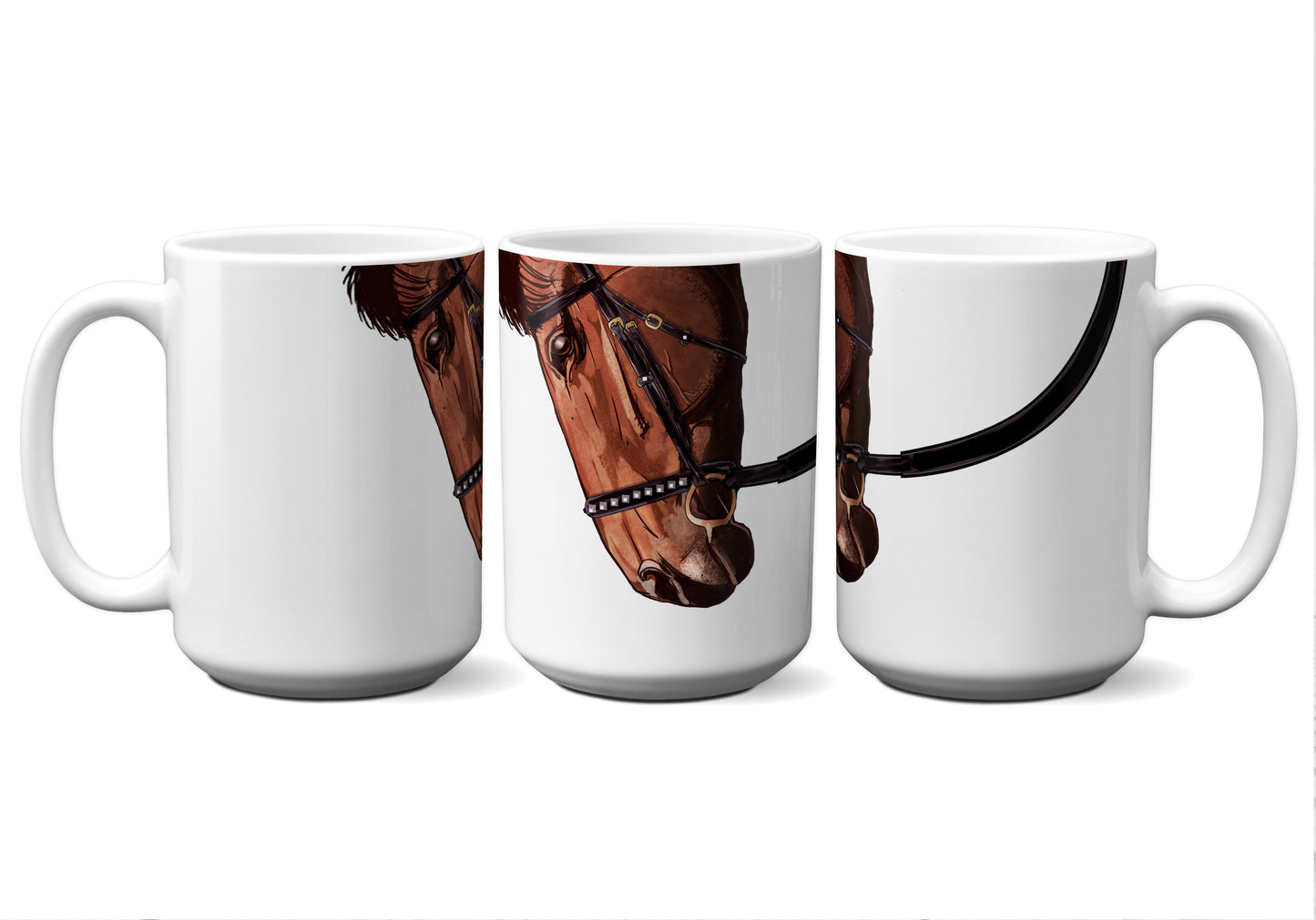 Brown Horse with Bridle by Snout Mugs®