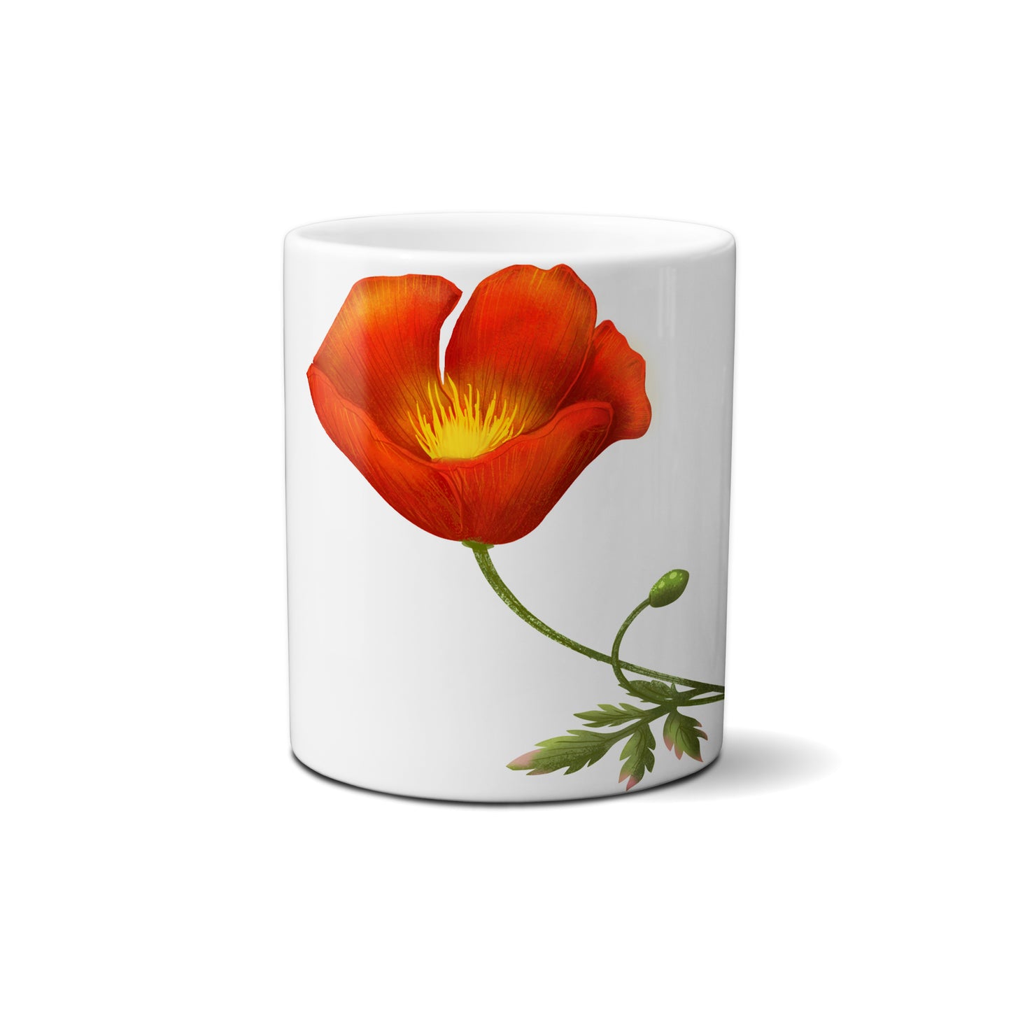 California Red Poppy by Snout Mugs®