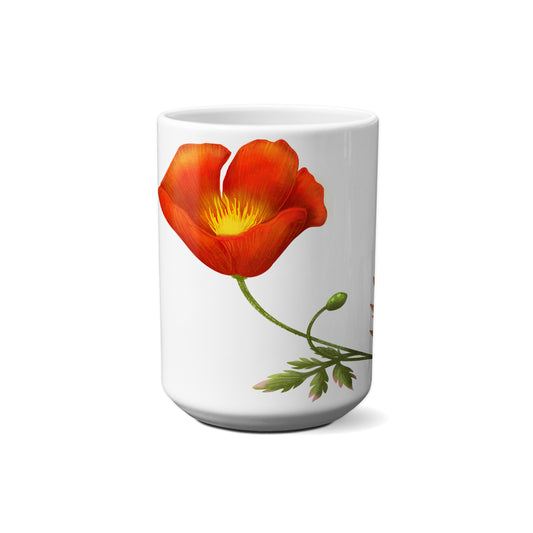 California Red Poppy by Snout Mugs®