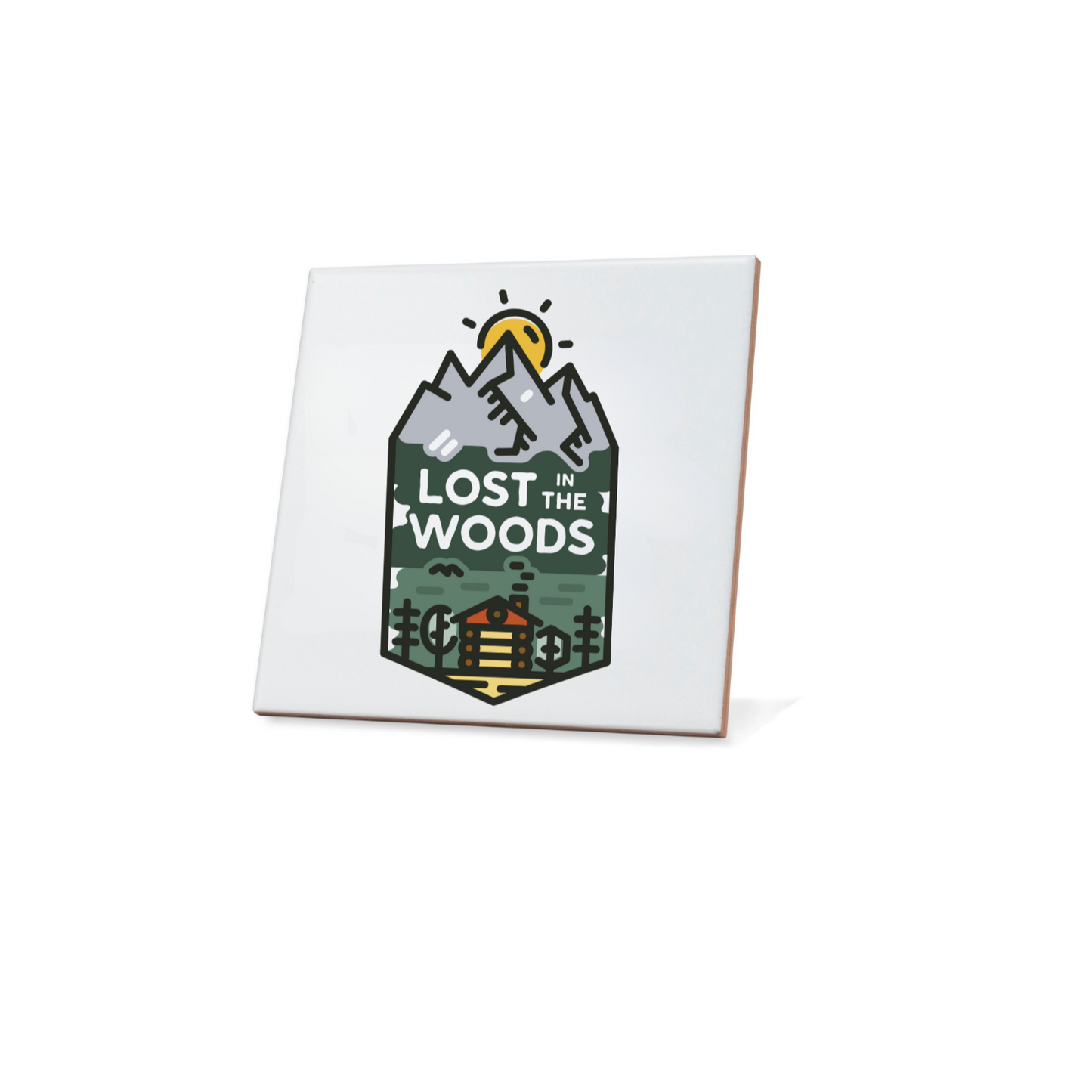 Lost In The Woods Badge Coaster