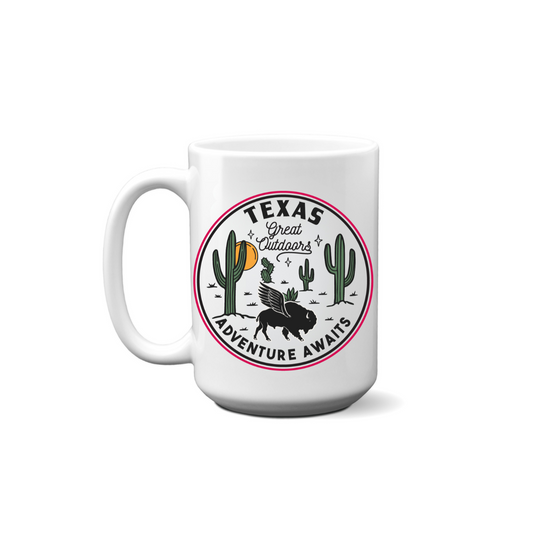 Adventure Awaits Buffalo Mug