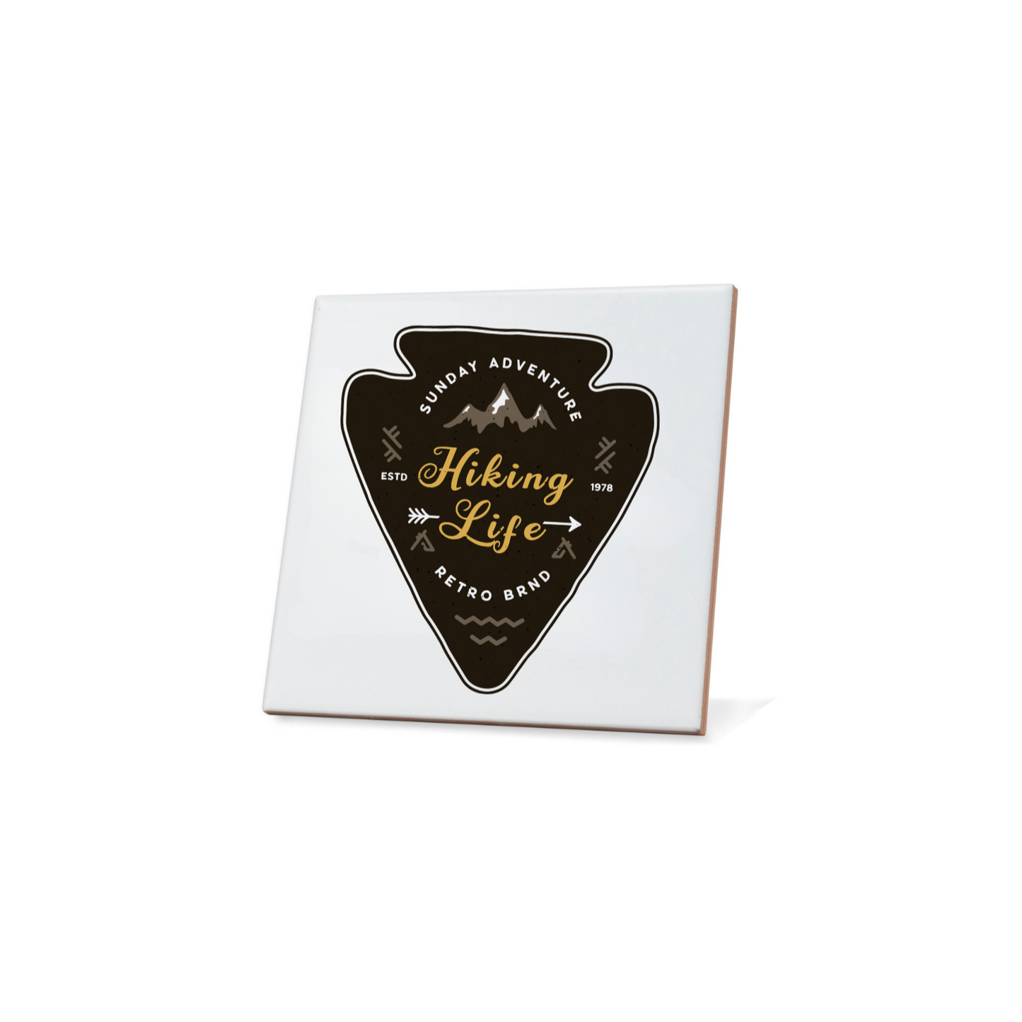 Hiking Life Badge Coaster