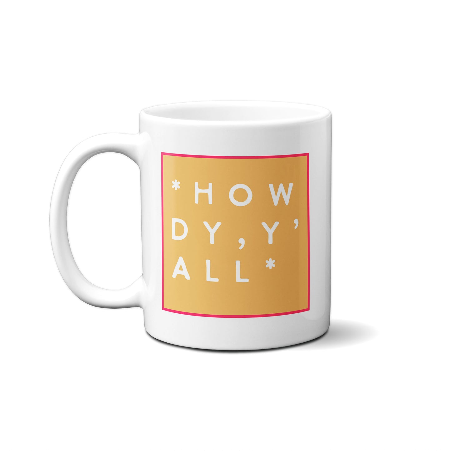 Colorblock Howdy Y'all Mug