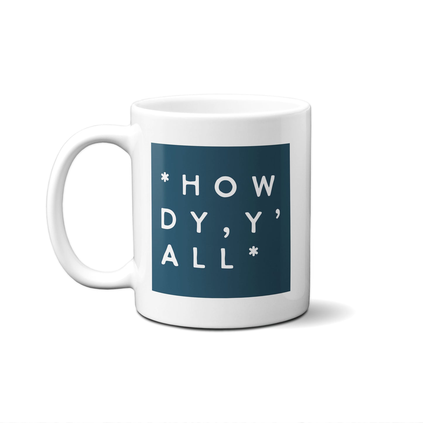 Colorblock Howdy Y'all Mug