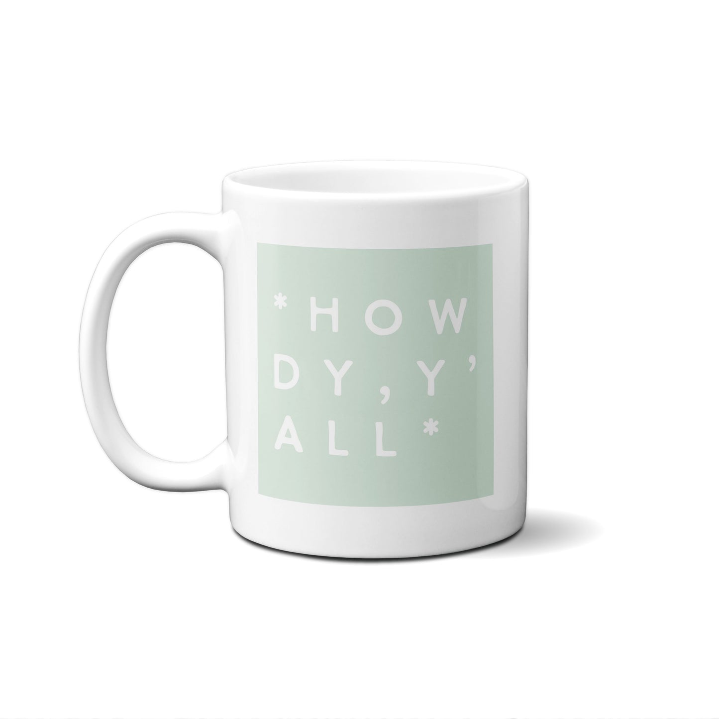 Colorblock Howdy Y'all Mug