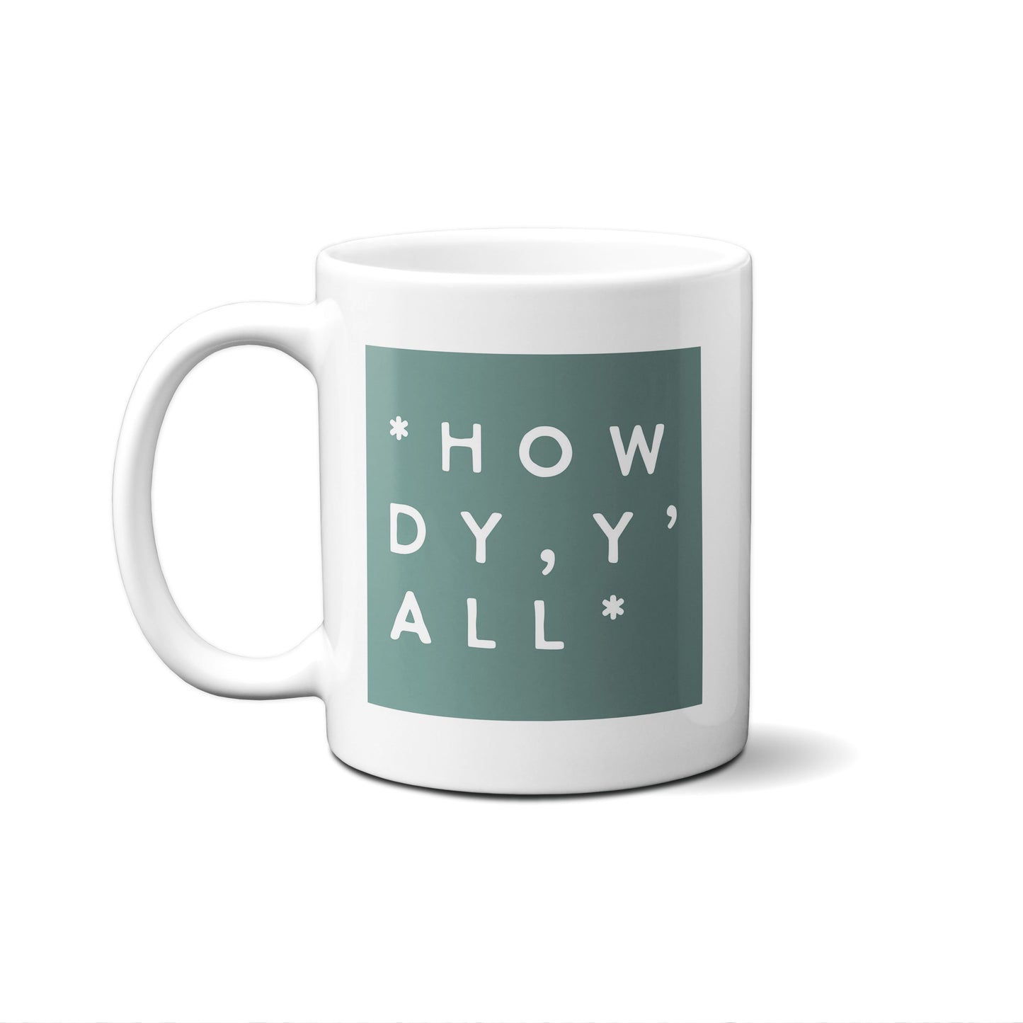 Colorblock Howdy Y'all Mug