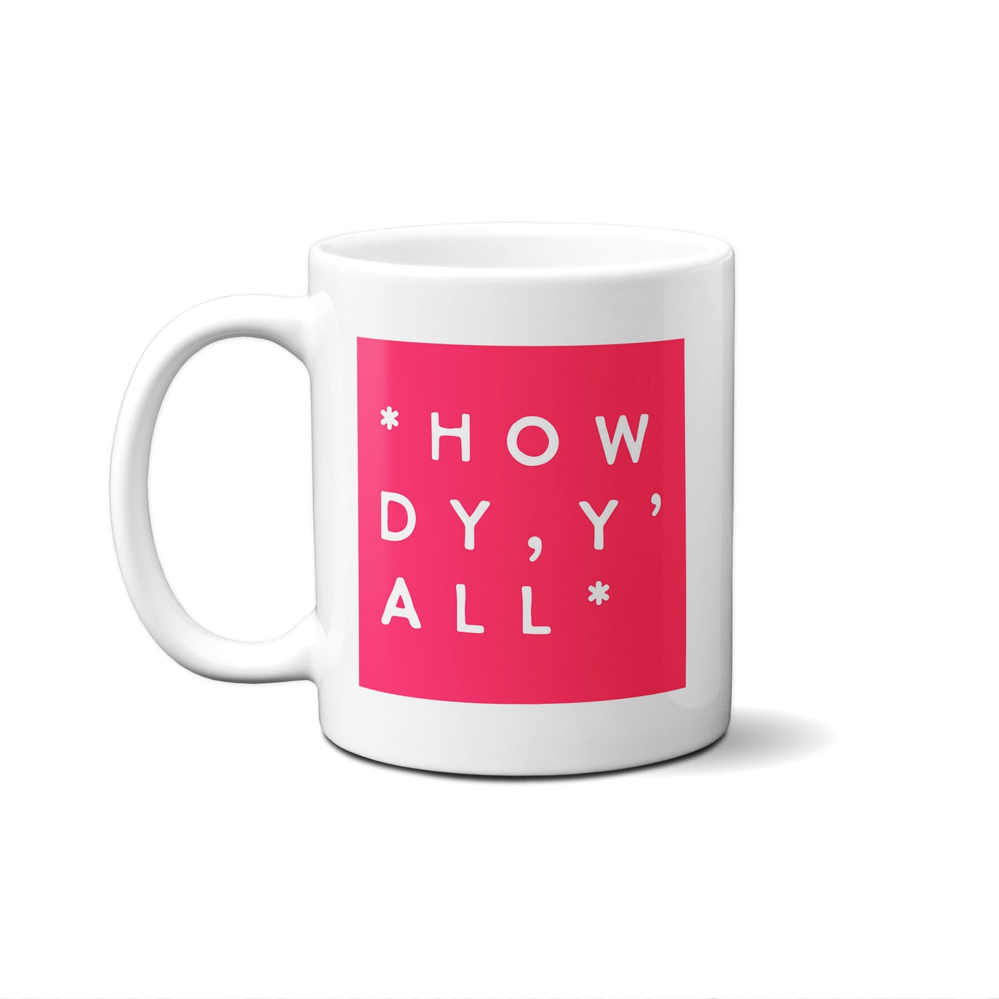 Colorblock Howdy Y'all Mug