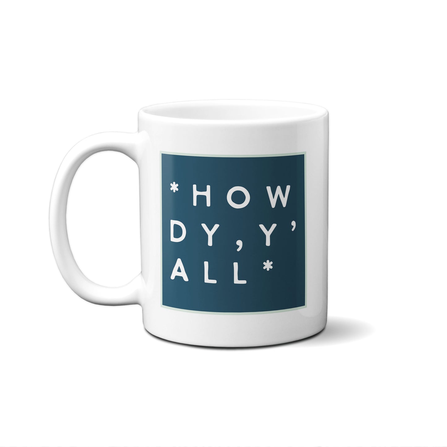 Colorblock Howdy Y'all Mug