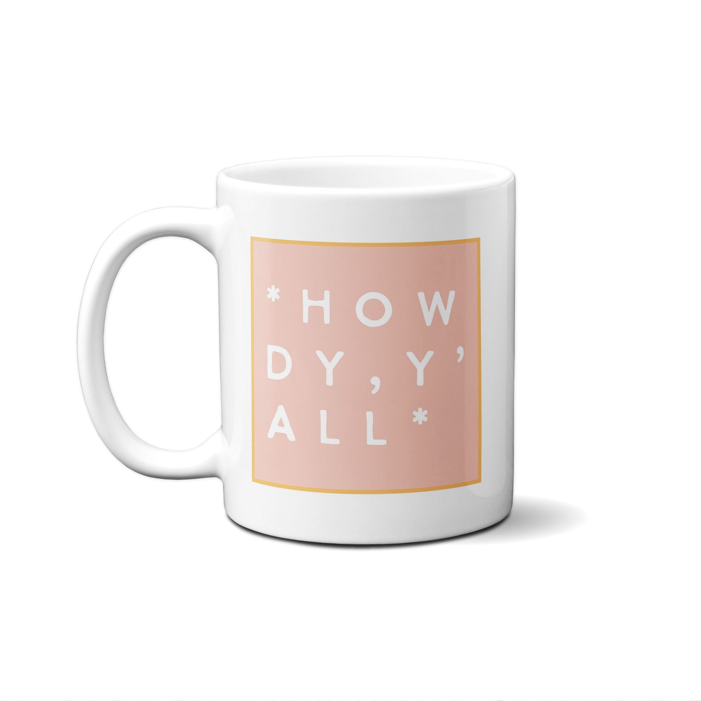 Colorblock Howdy Y'all Mug