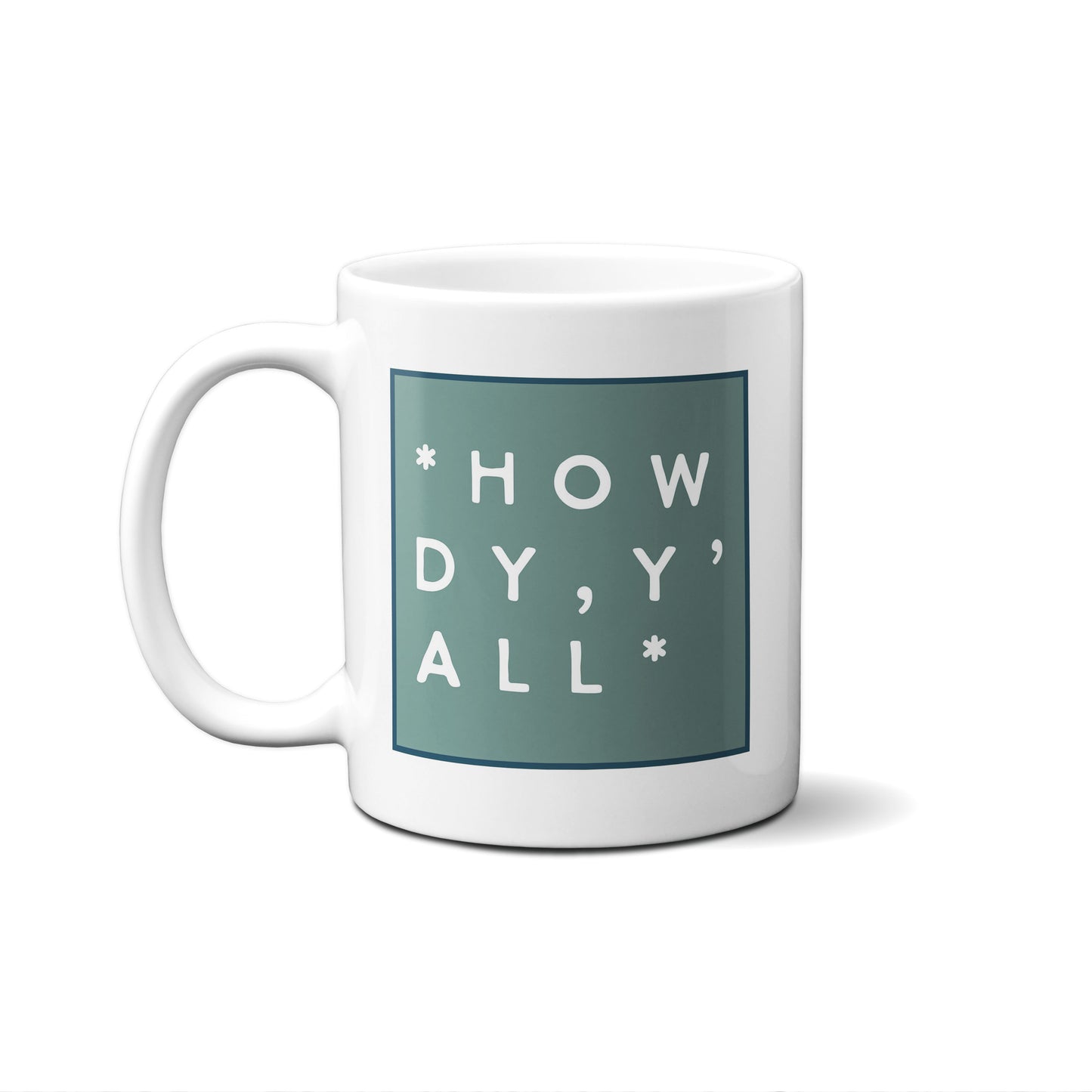 Colorblock Howdy Y'all Mug