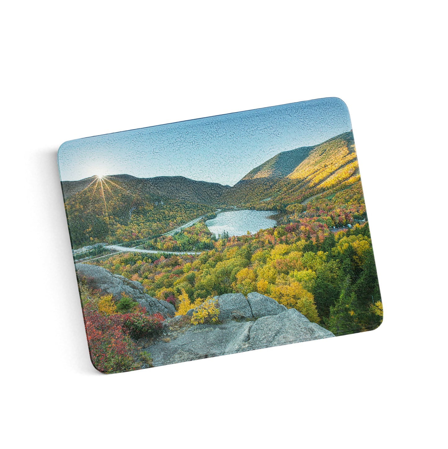 Artist Bluff Autumn Sunburst Cutting Board by Chris Whiton