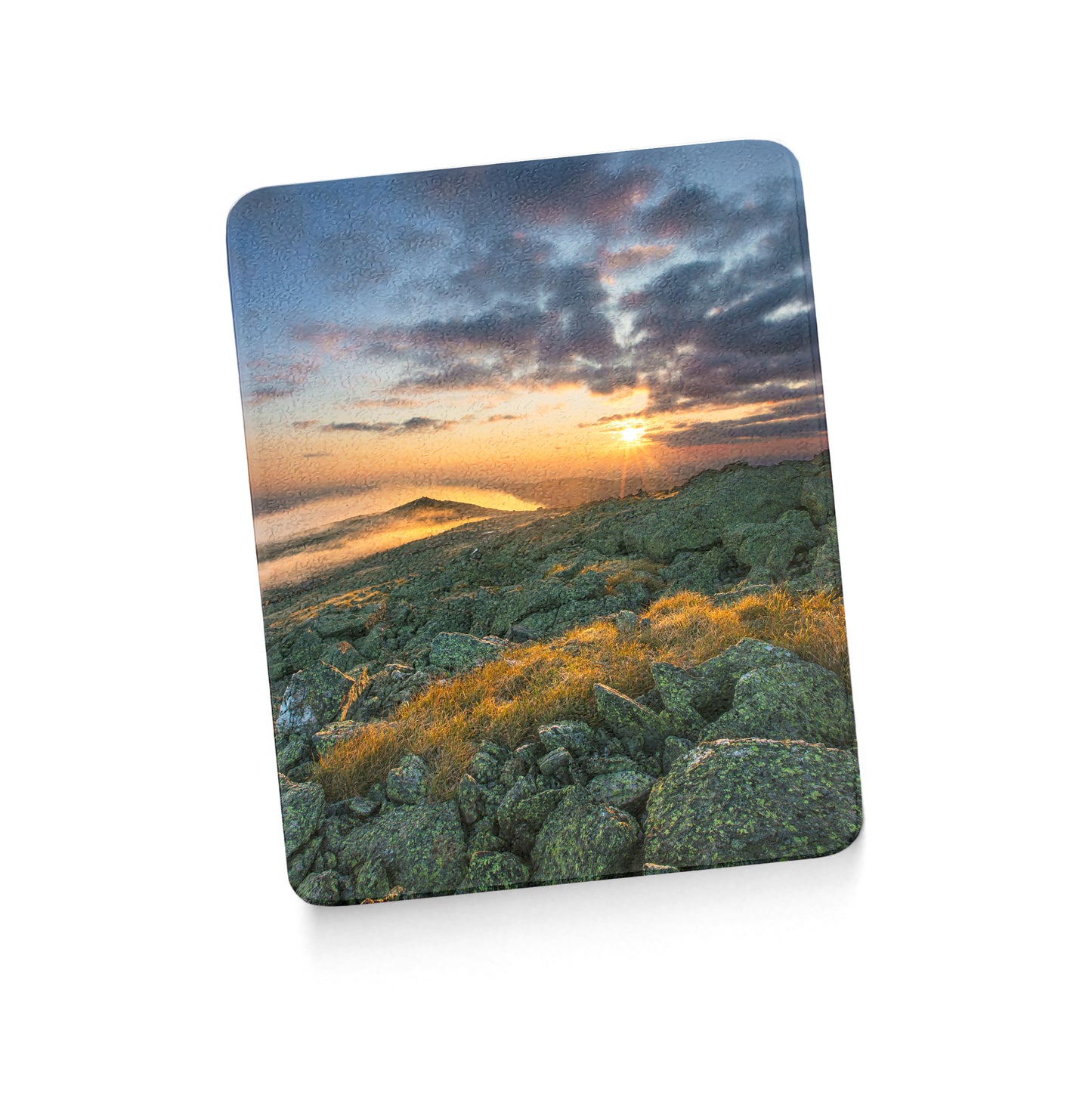 Mount Washington Morning Sunburst Cutting Board by Chris Whiton