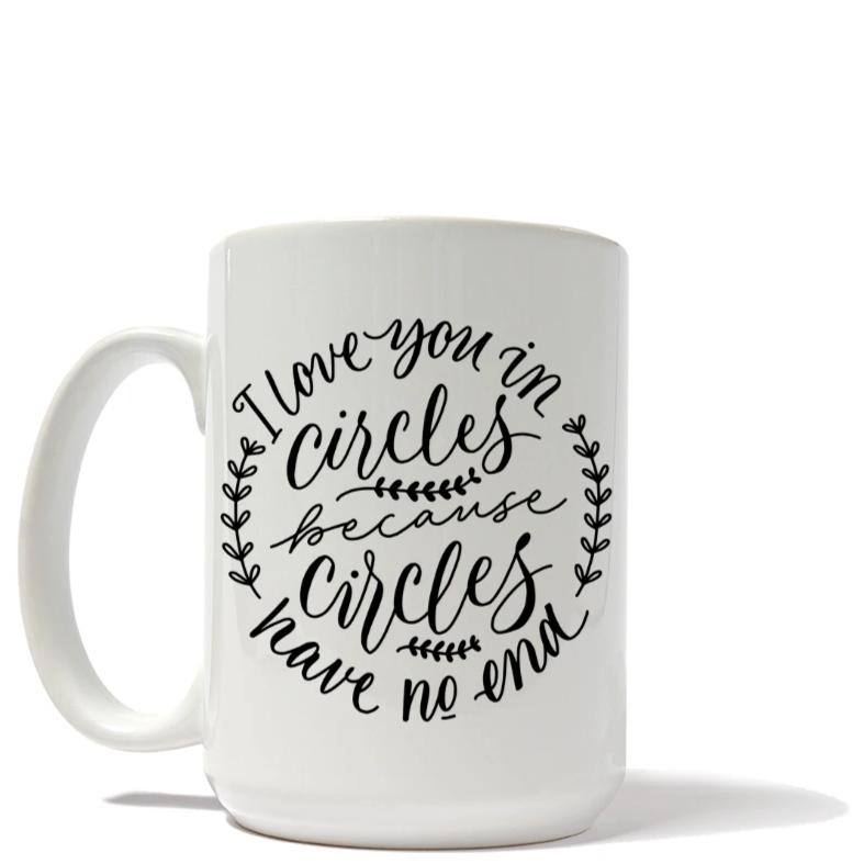 I Love You In Circles Mug
