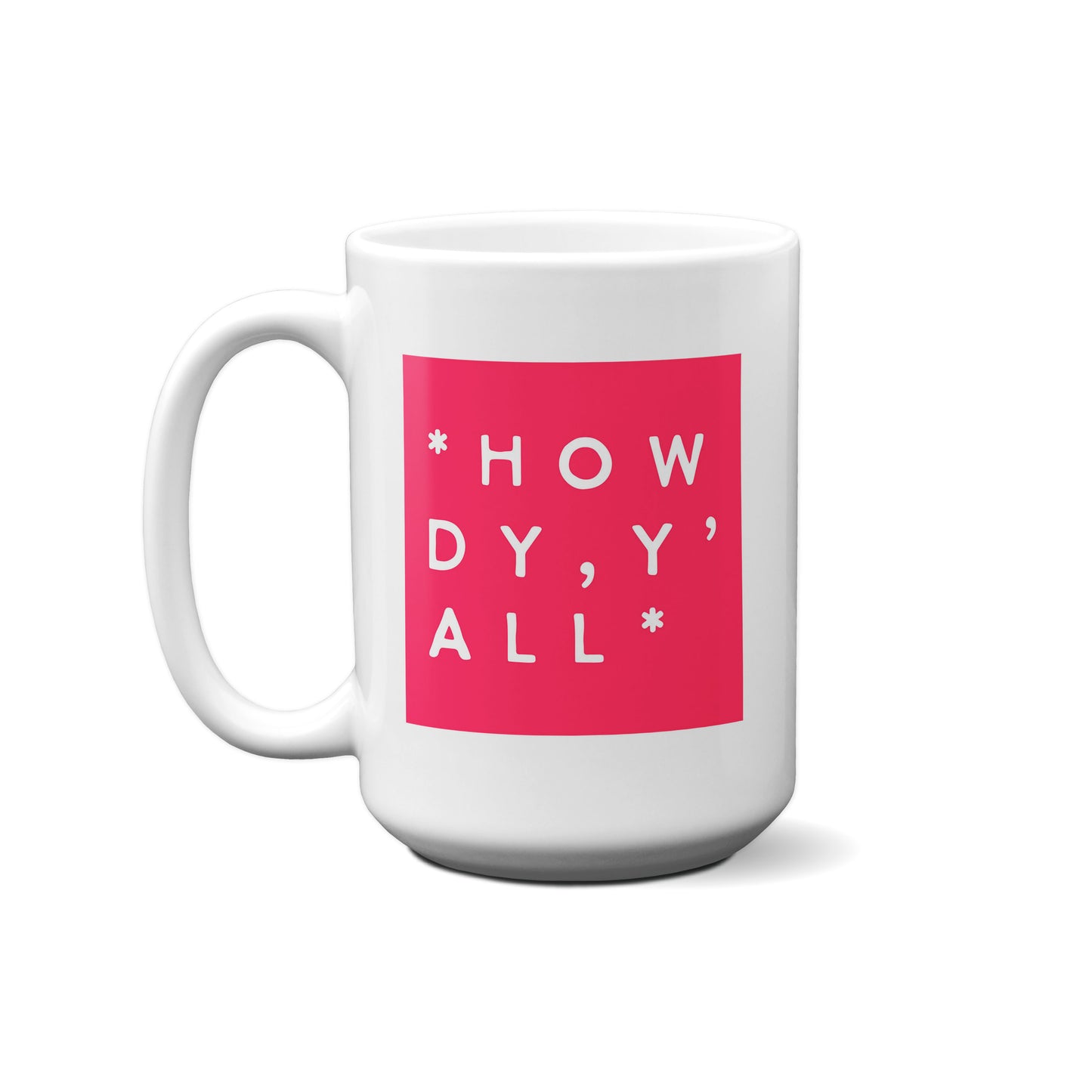 Colorblock Howdy Y'all Mug