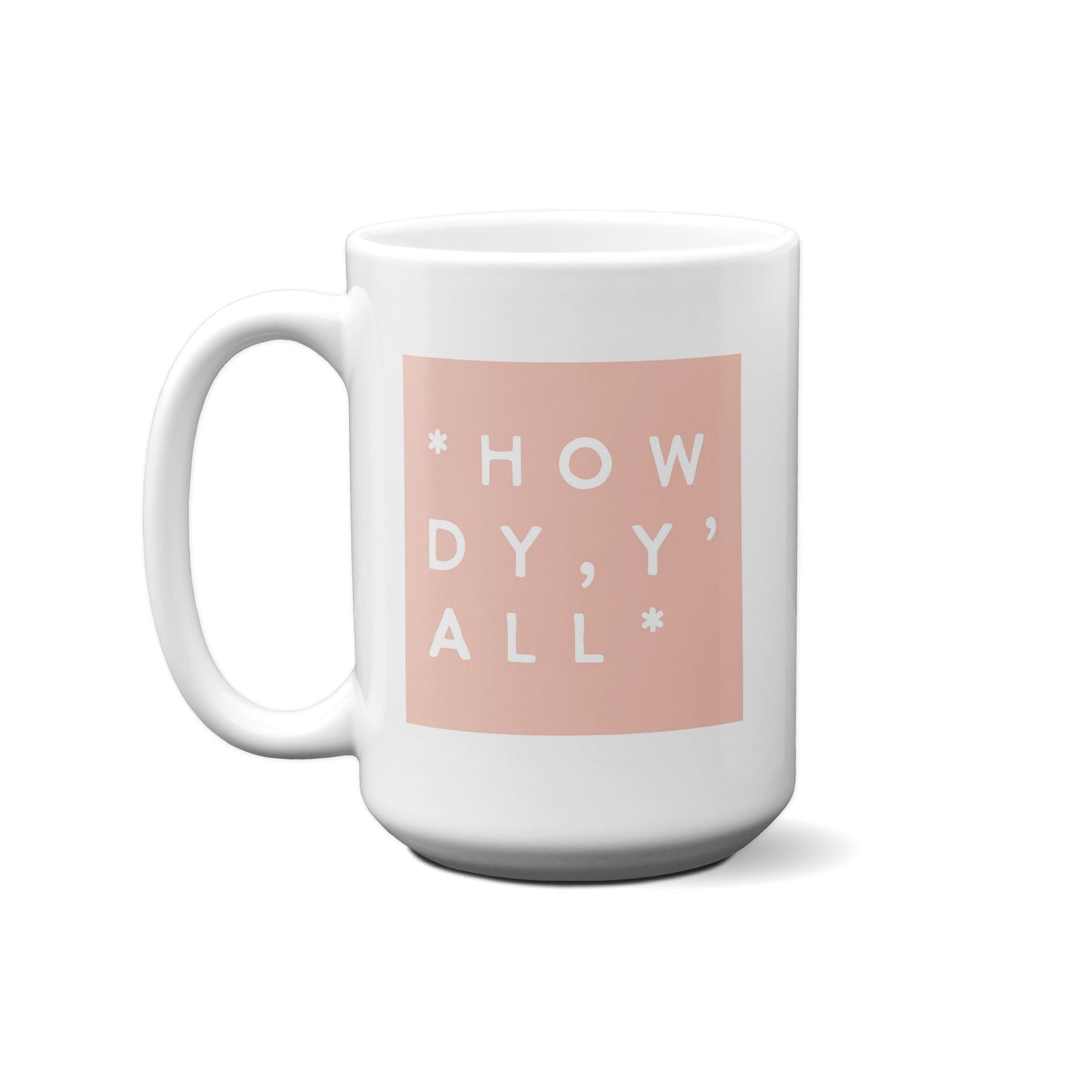 Colorblock Howdy Y'all Mug