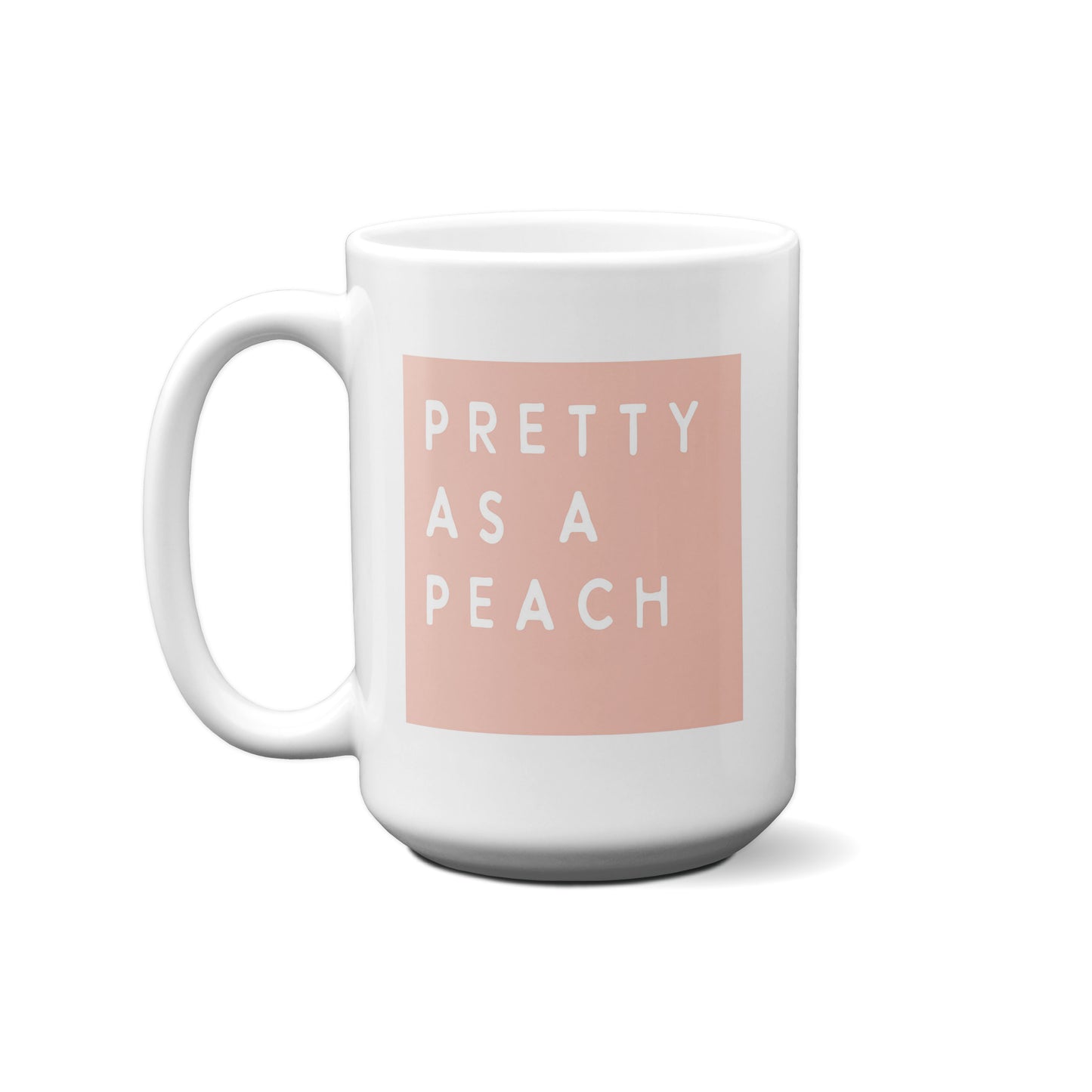 Colorblock Pretty As A Peach Mug