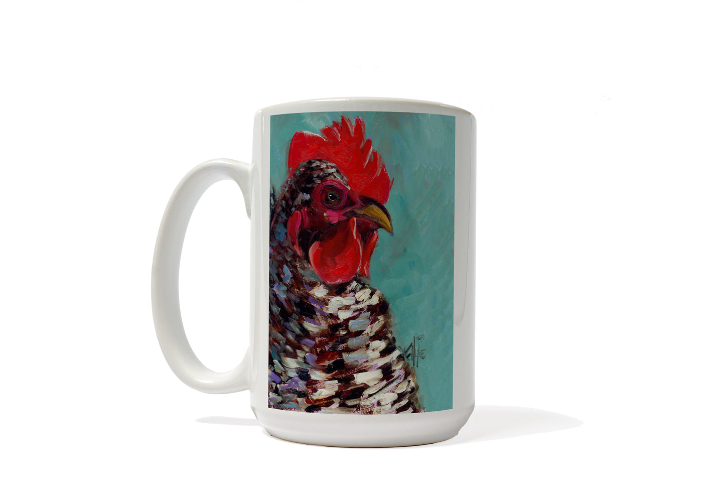 Rooster Mug By K. Huke