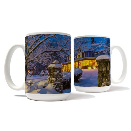 Winter Inn Mug by Chris Whiton