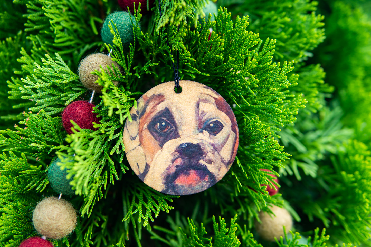 Bulldog Ornament By K. Huke