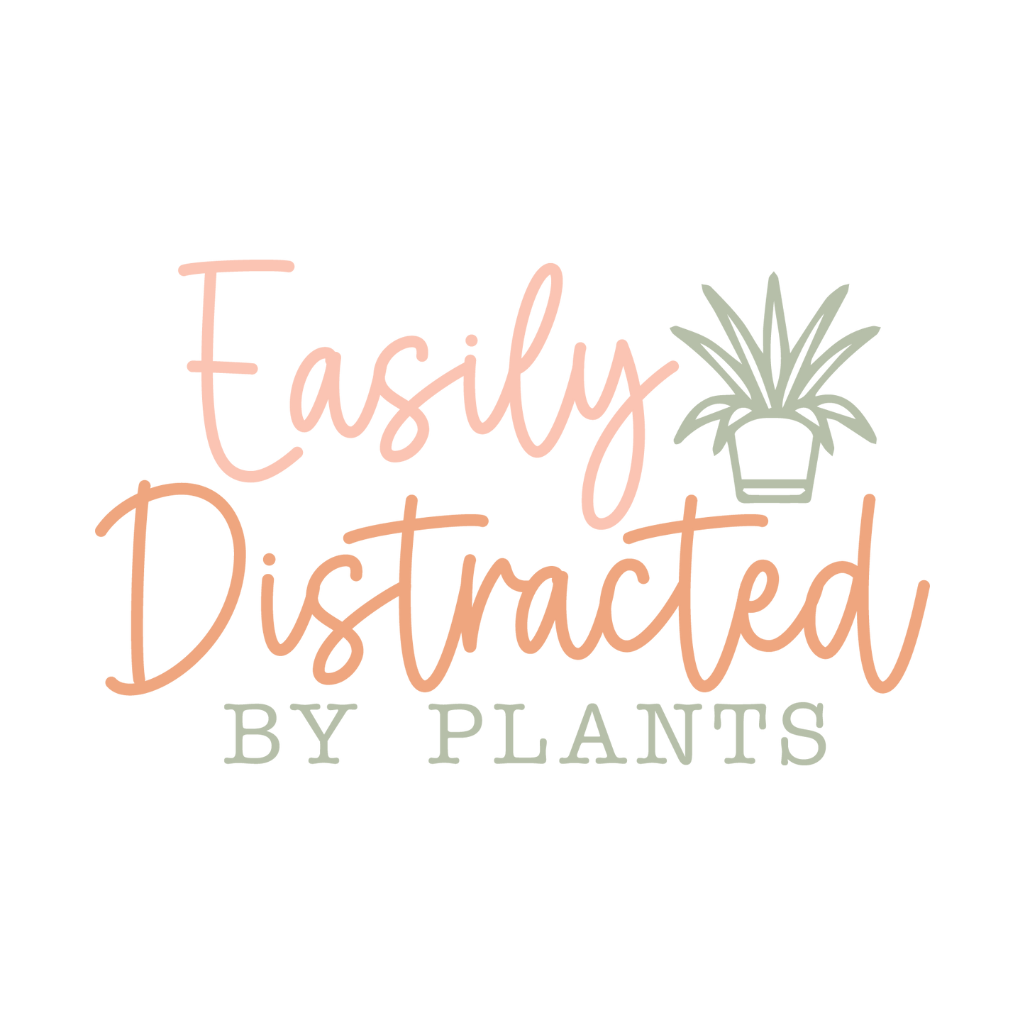 Easily Distracted By Plants Coaster