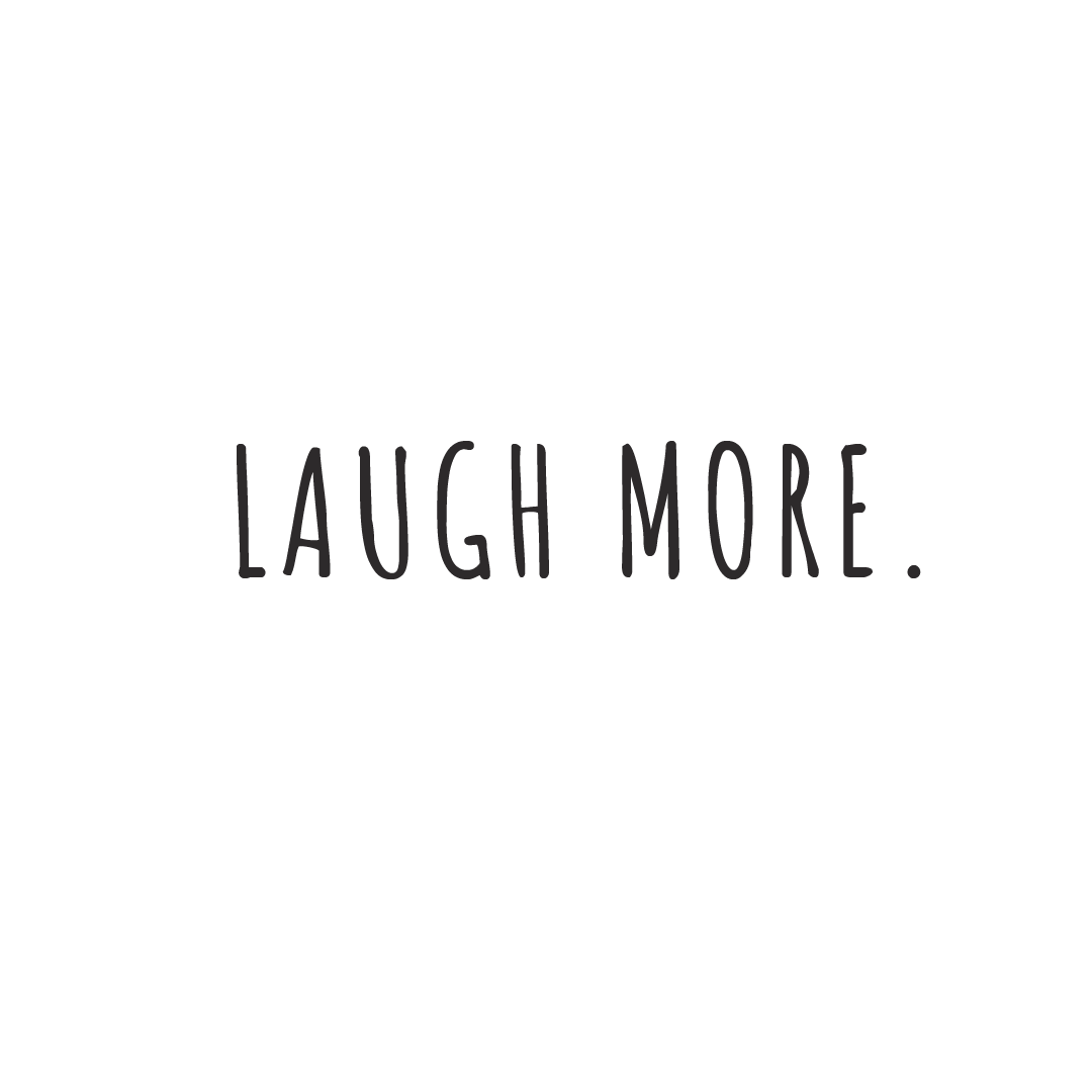 Laugh More Quote Coaster