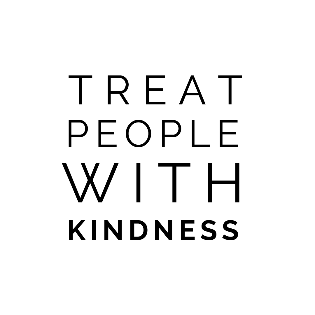 Treat People With Kindness Quote Coaster