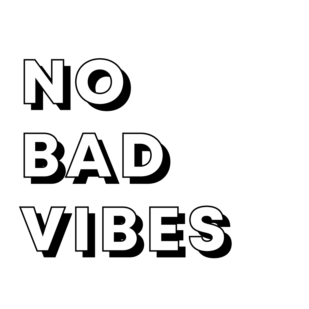 No Bad Vibes Quote Coaster